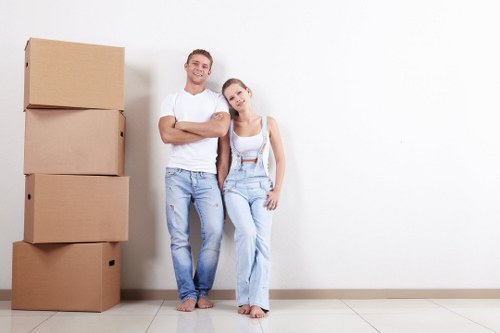 Professional removalists handling household items