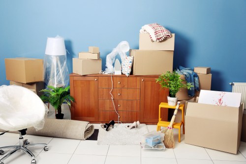 Man with Van assisting in packing at Wimbledon residence