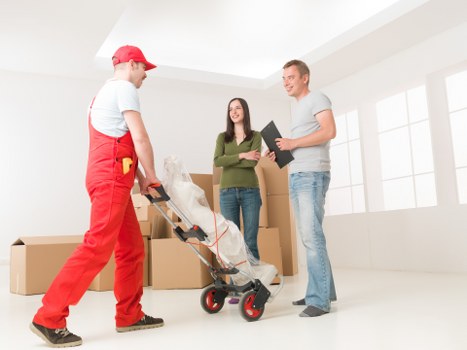 Eco-friendly moving trucks in Wimbledon